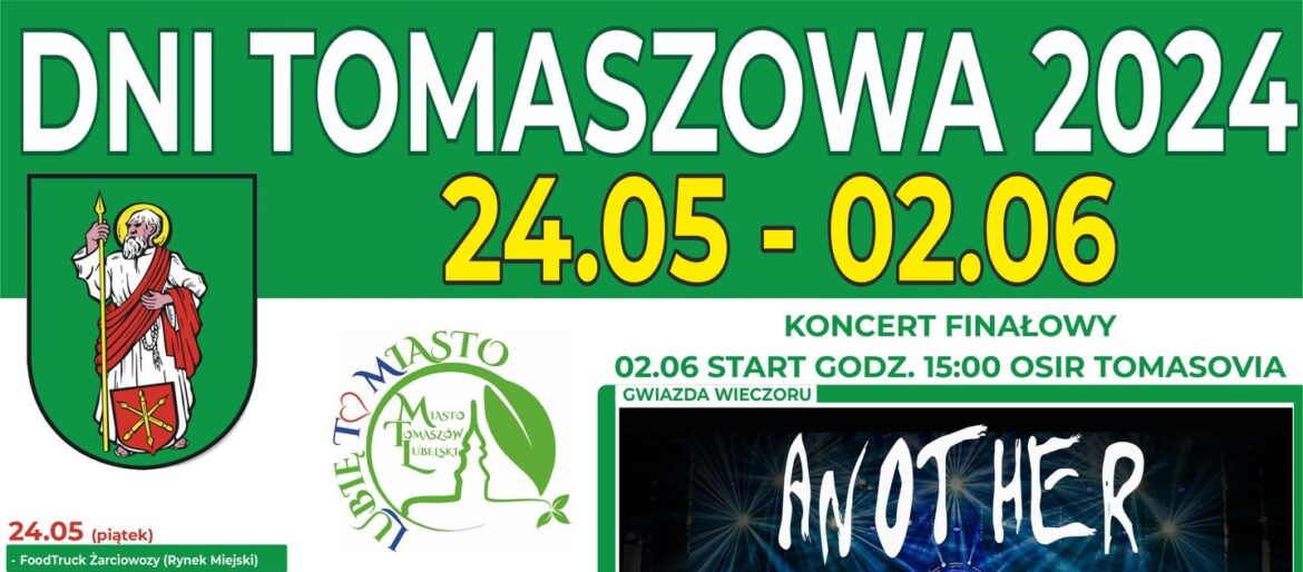 Dni Tomaszowa Lubelskiego 2024 (PROGRAM)