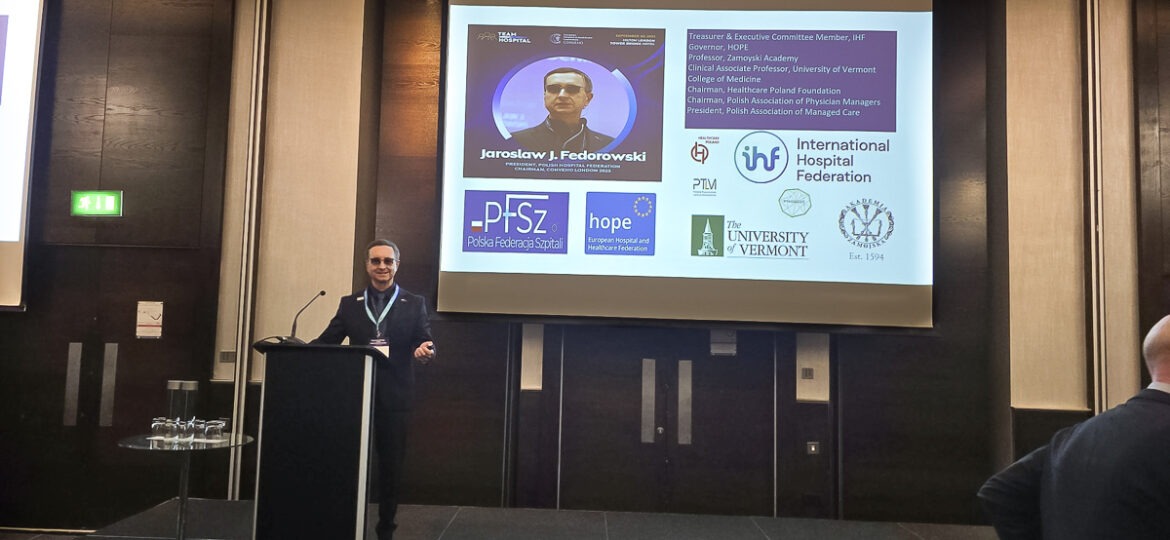 Pracownia Prawa Medycznego WNZ AZ reprezentowana na CONVEHO, European Hospital and Healthcare Convention w Londynie