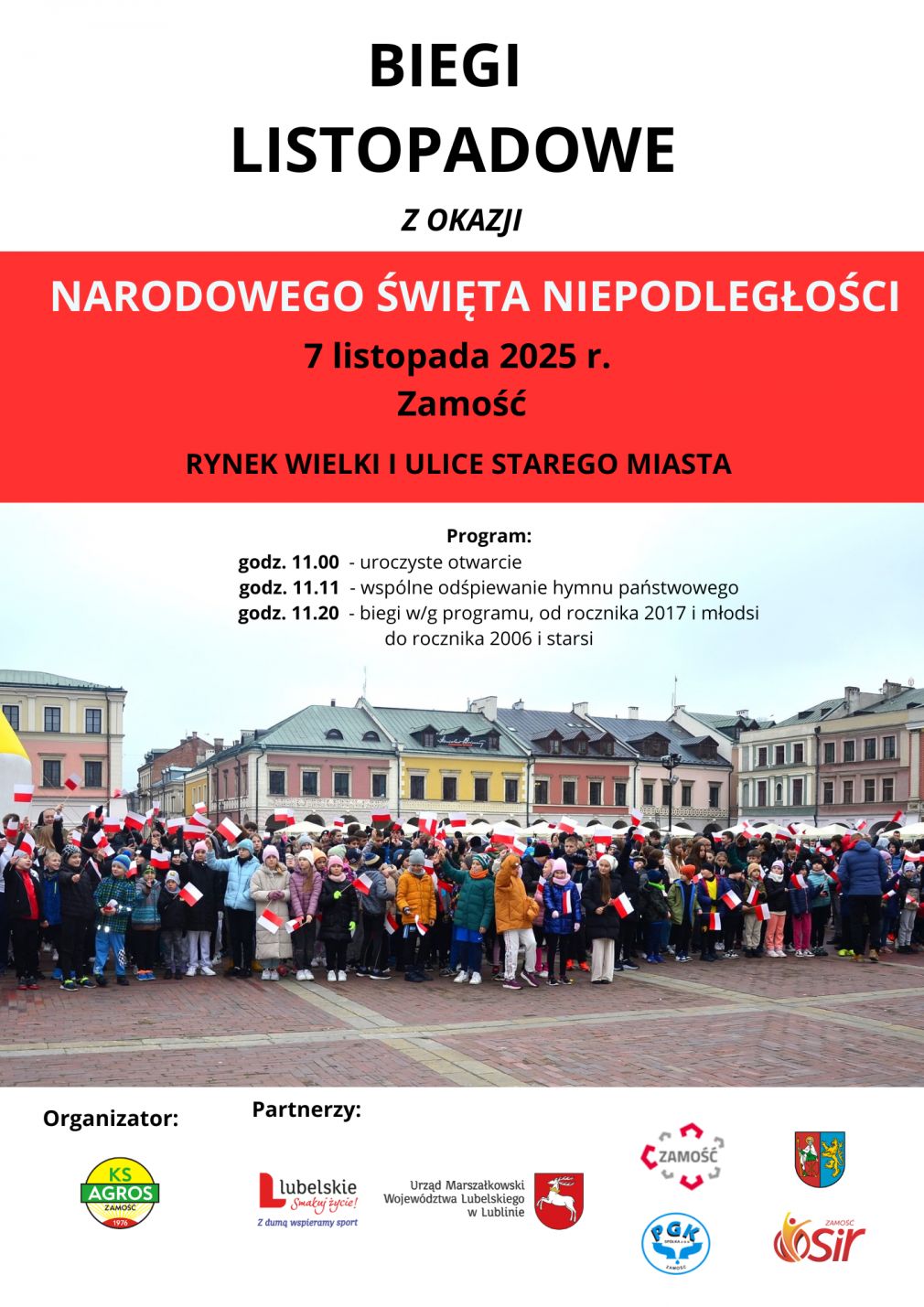 Święto Niepodległości na sportowo. Przed nami Biegi Listopadowe