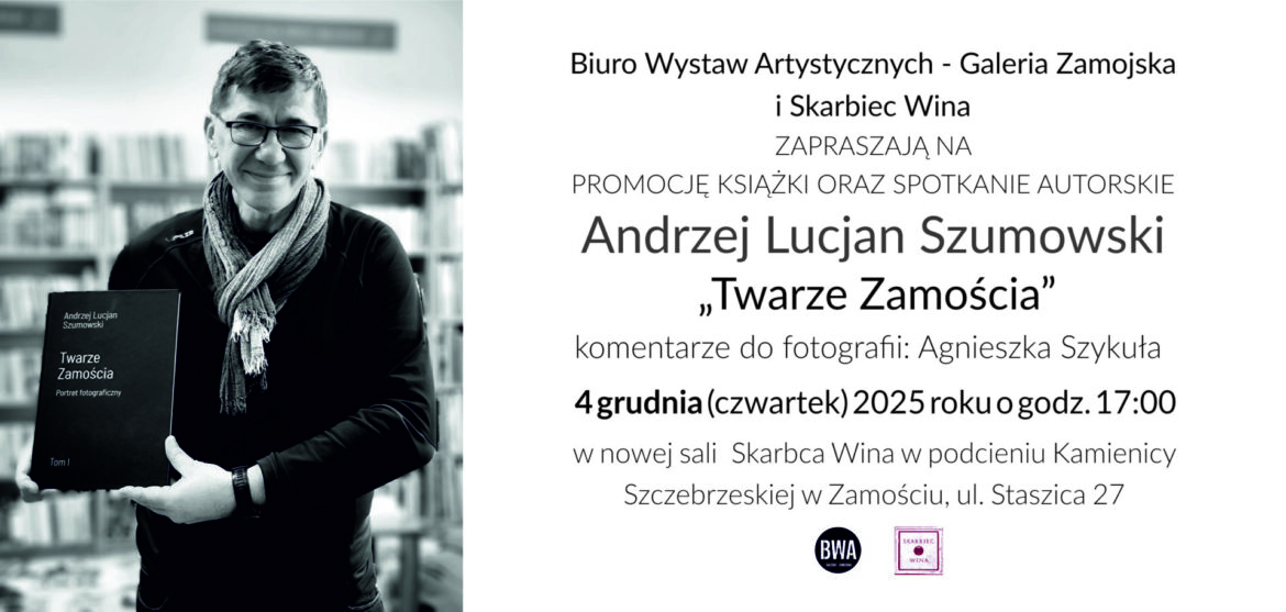 „Twarze Zamościa” – przed nami promocja albumu fotografii Andrzeja Szumowskiego