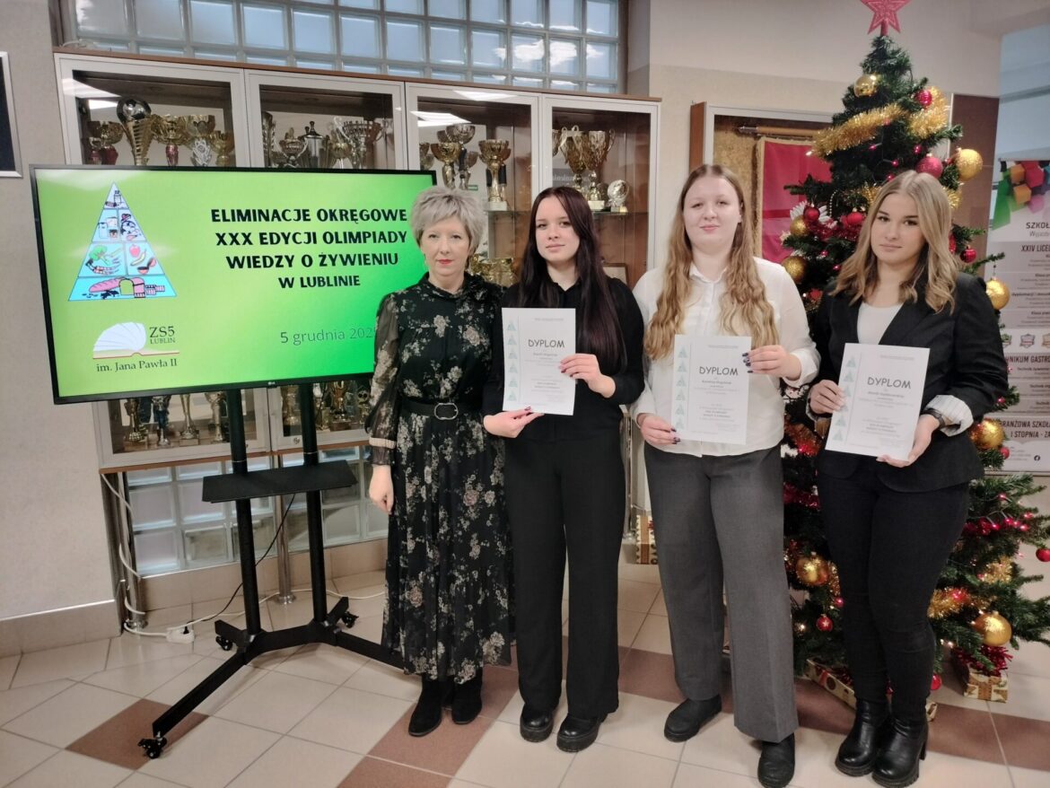 Młodzież z Hrubieszowa w eliminacjach XXX Olimpiady Wiedzy o Żywieniu