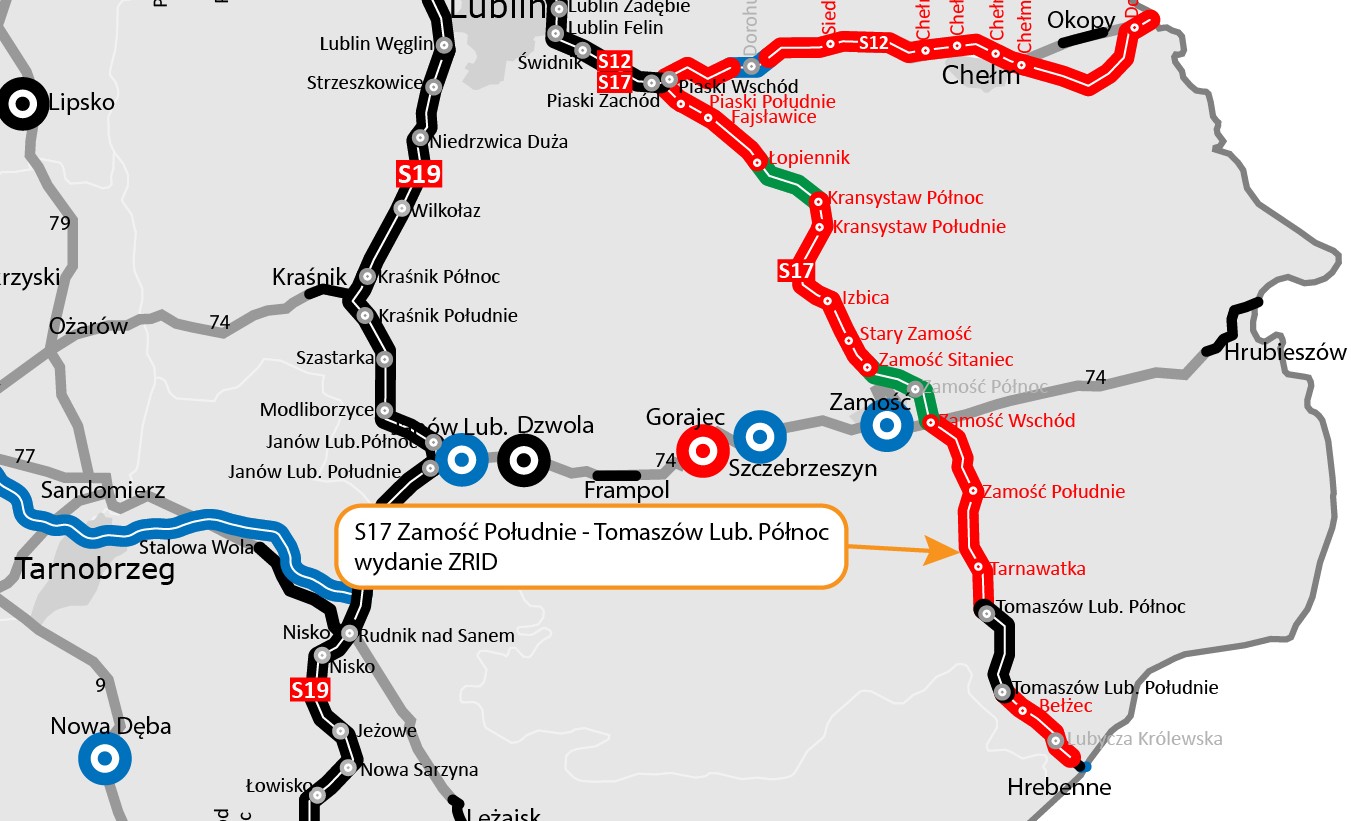 Rusza budowa kolejnego odcinka S17 od Zamościa do Tomaszowa Lubelskiego