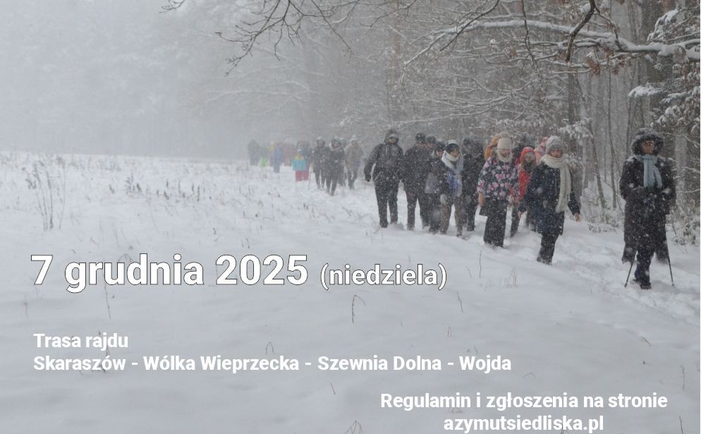 Zapisz się na Zimowy Rajd Pieszy z Mikołajem