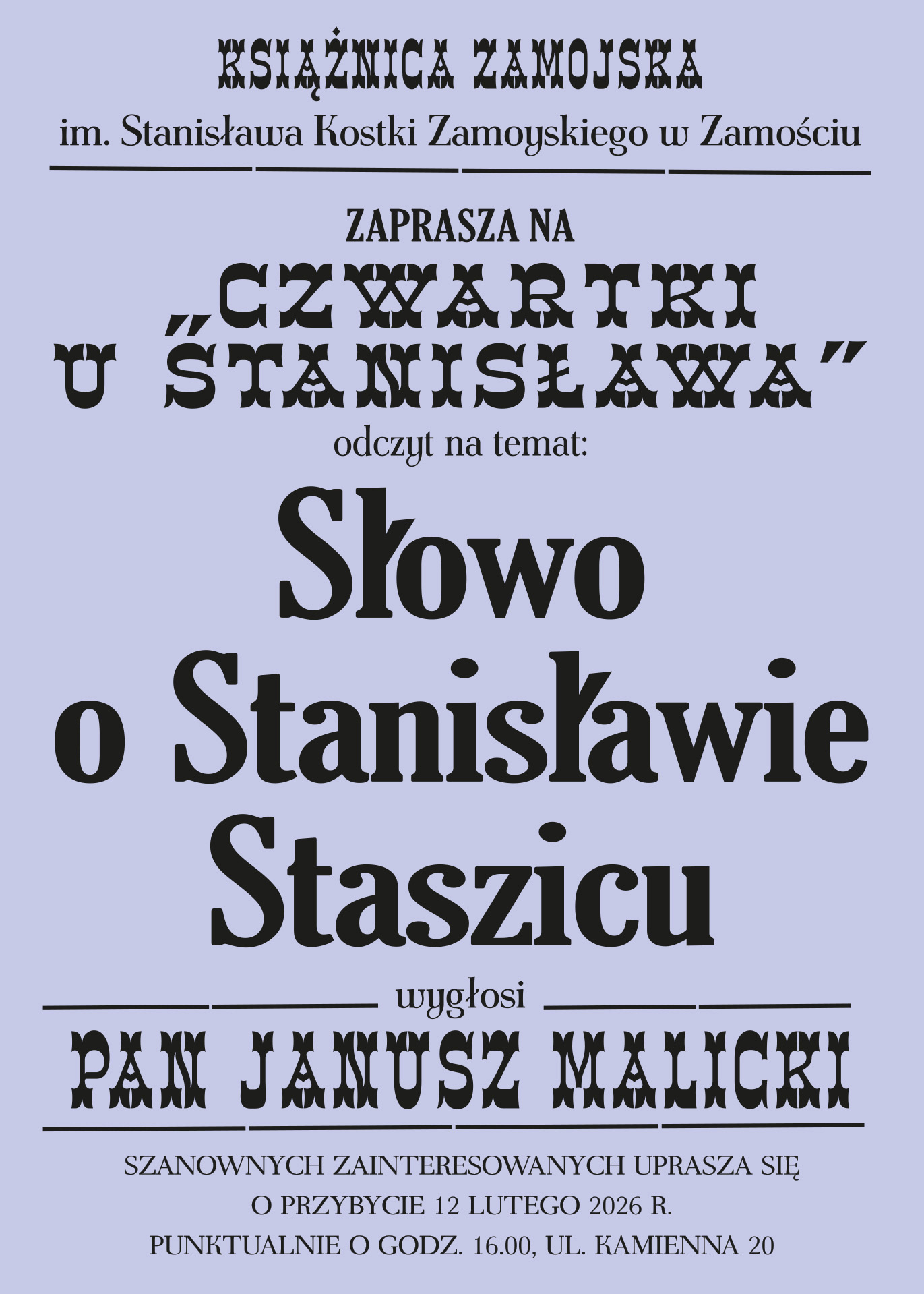 Słowo o Stanisławie Staszicu