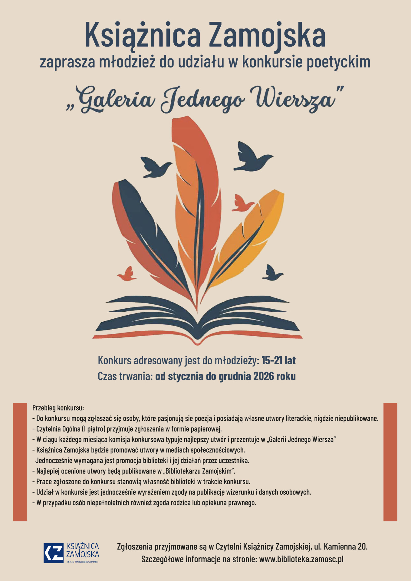 „Galeria Jednego Wiersza” – weź udział w konkursie