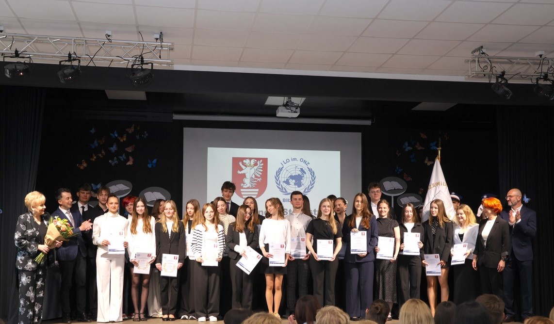Stypendyści z I LO im. ONZ w Biłgoraju
