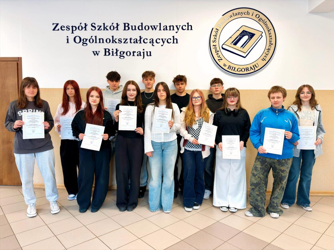 Sukces uczniów biłgorajskiej „Budowlanki”!