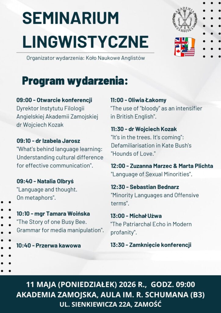 Zapraszamy na Seminarium Lingwistyczne