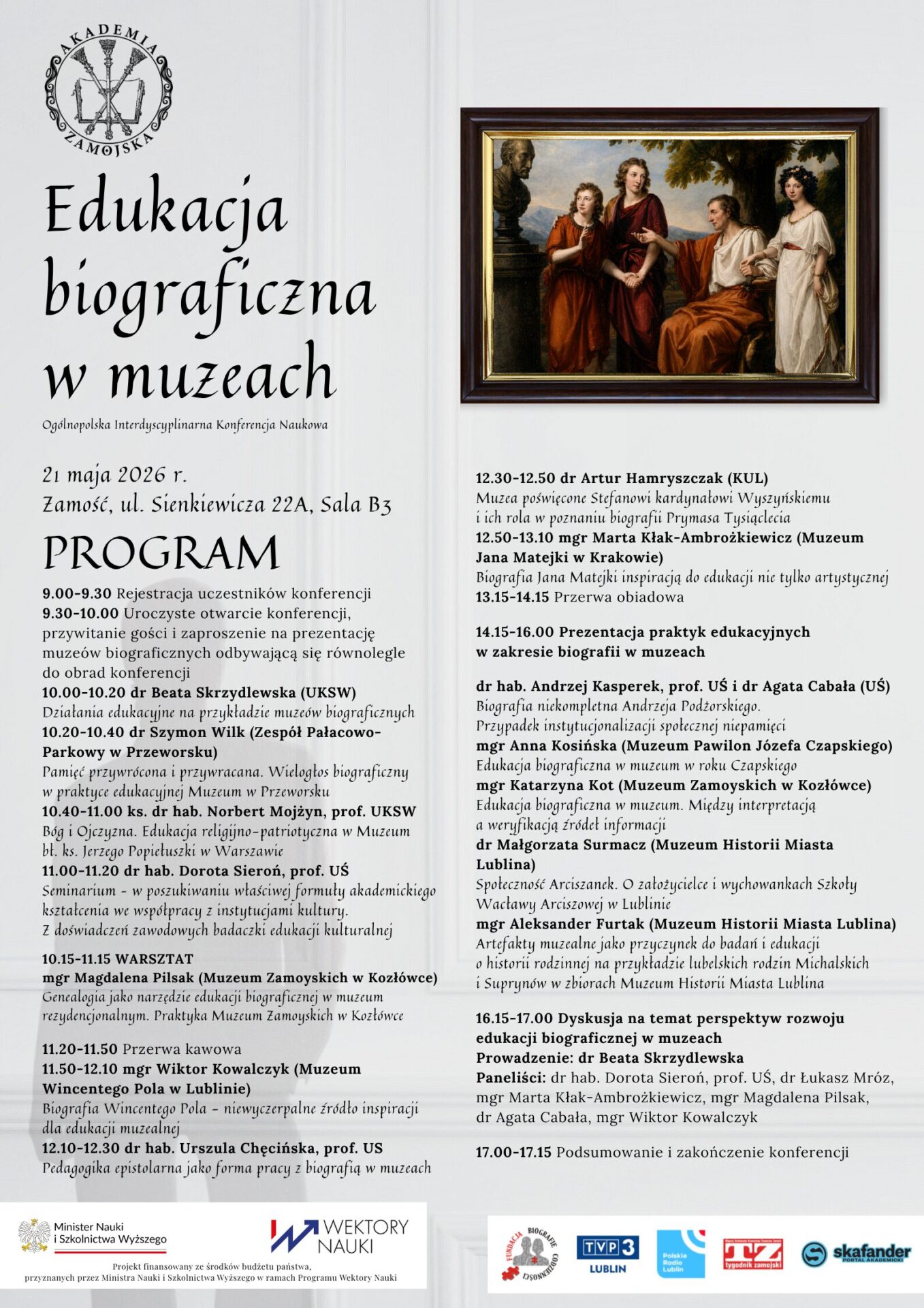 Edukacja biograficzna w muzeach – zaproszenie na konferencję