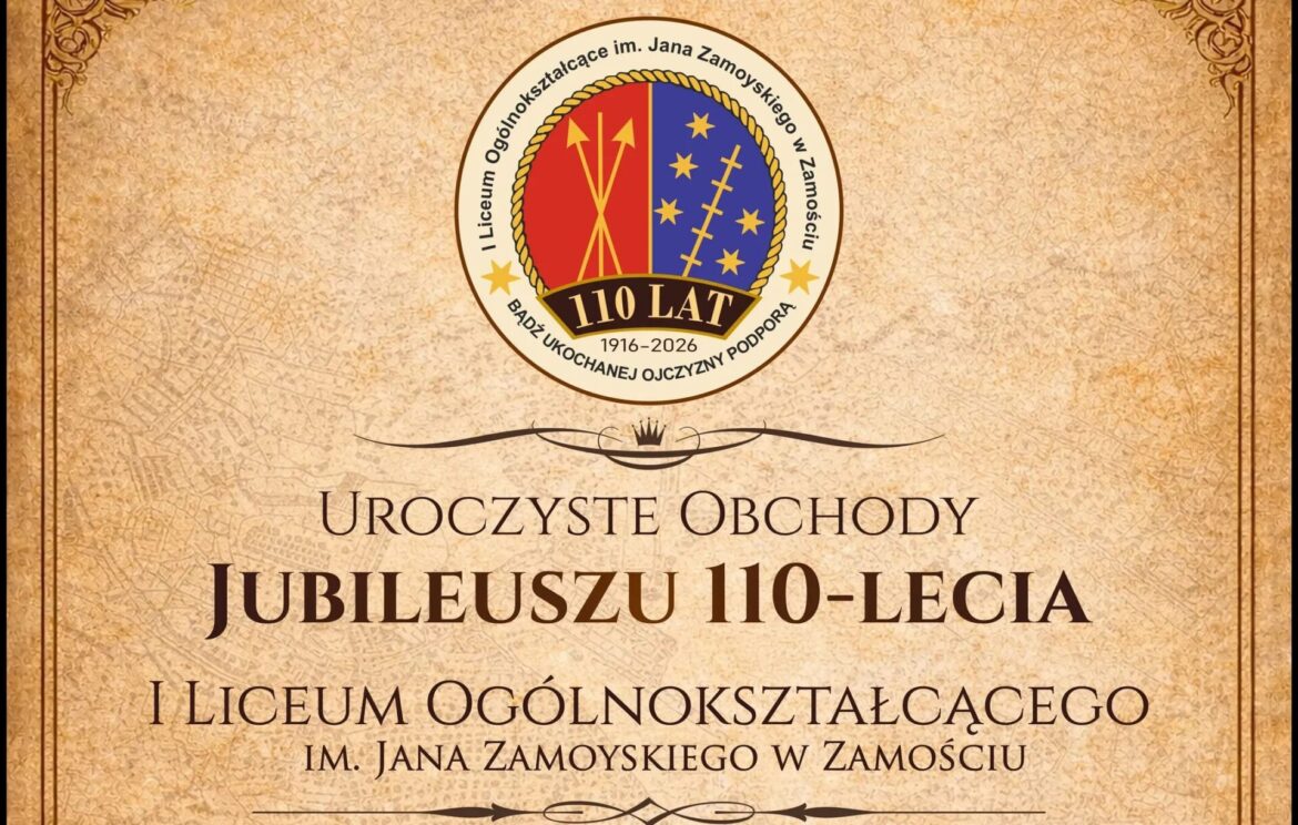 I LO będzie świętować 110 lat działalności!