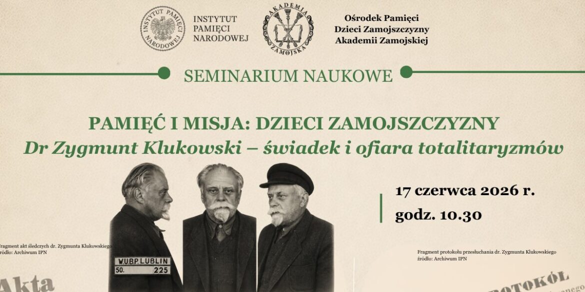 Pamięć, która staje się misją. O doktorze Klukowskim, dzieciach i ziemi, co zapomnieć nie potrafi