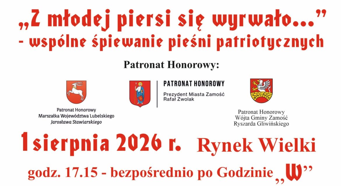 „Z młodej piersi się wyrwało…” – wspólne śpiewanie pieśni patriotycznych
