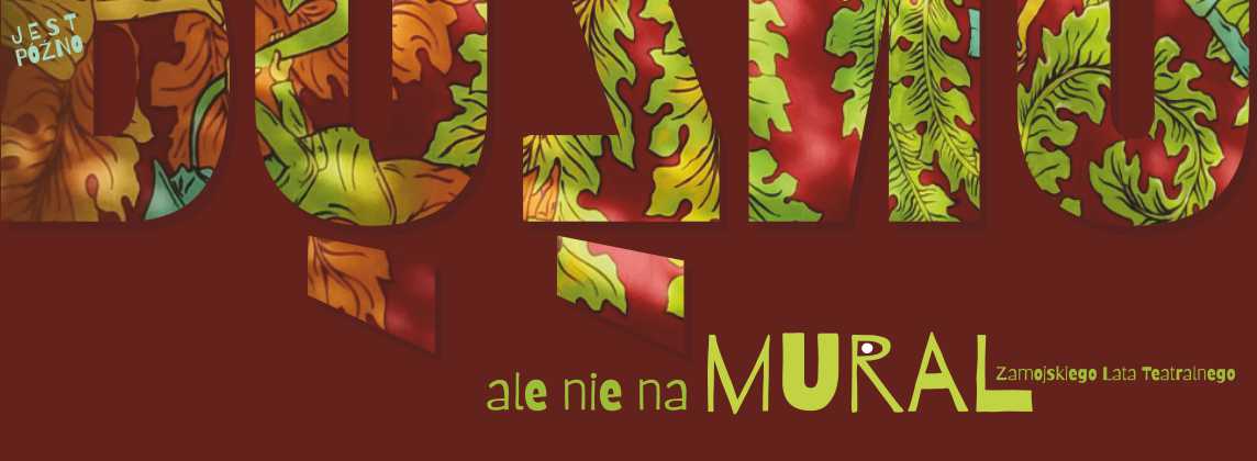 Na tarasie ZDK powstał mural poświęcony Zamojskiemu Latu Teatralnemu