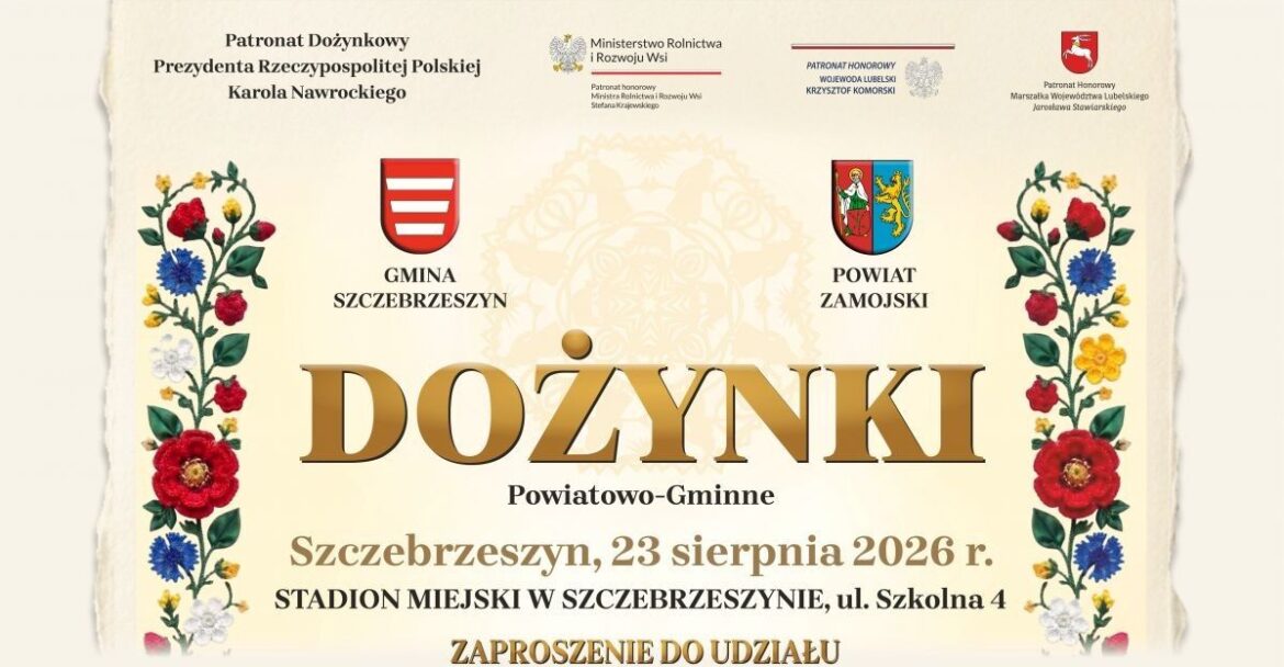Już wkrótce Dożynki Powiatu Zamojskiego! (PROGRAM)