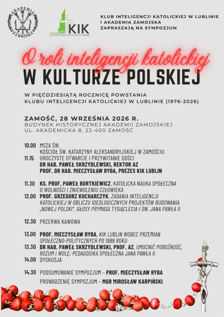 O roli inteligencji katolickiej w kulturze polskiej