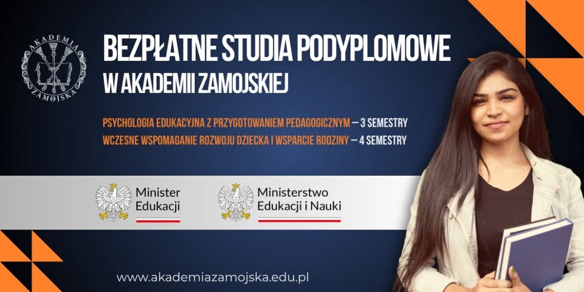 Bezpłatne studia podyplomowe w Akademii Zamojskiej!
