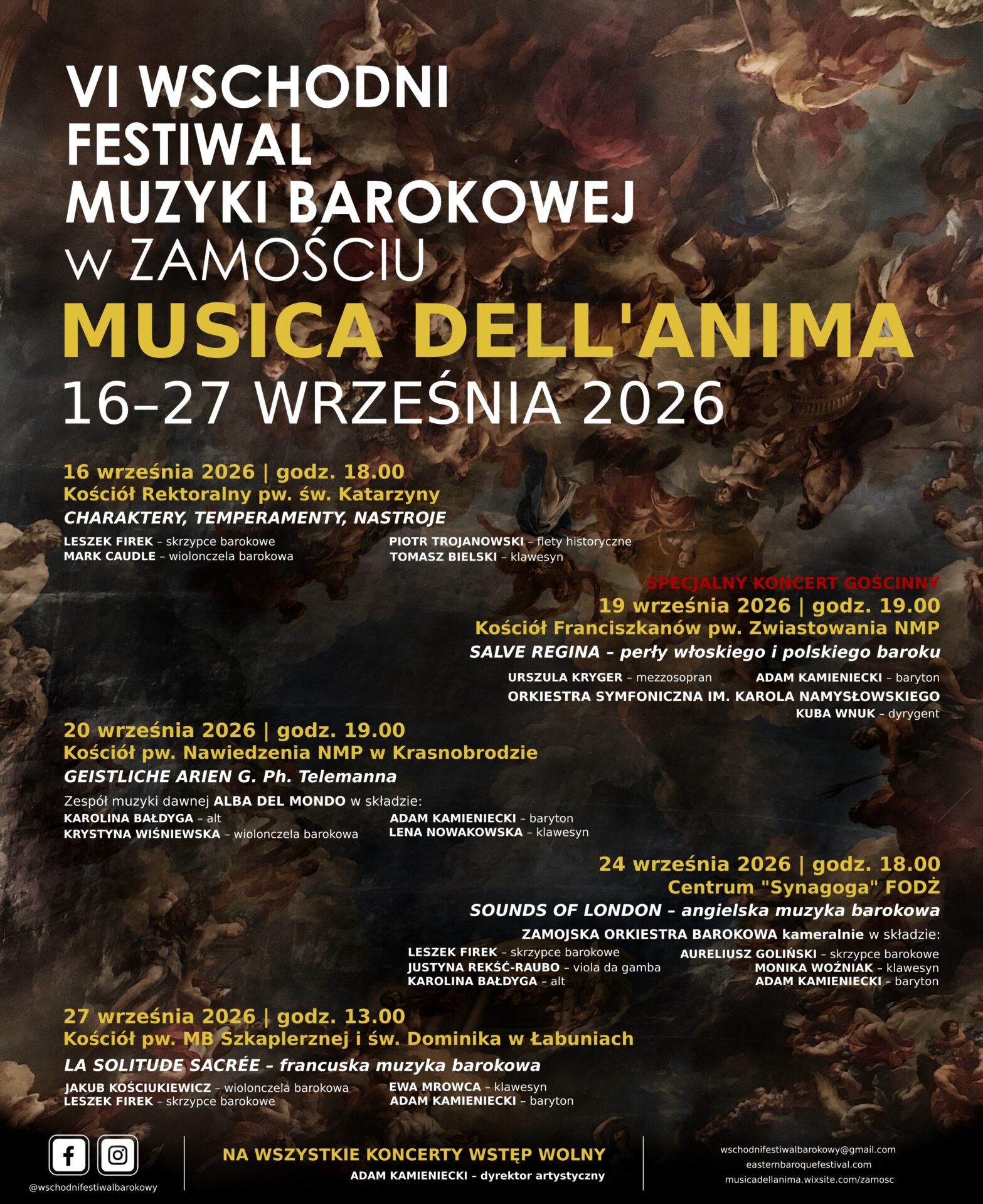 Zbliża się VI Wschodni Festiwal Muzyki Barokowej MUSICA DELL’ANIMA